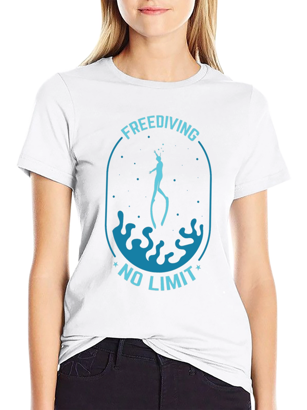 Freediving No Limit Black T-Shirt