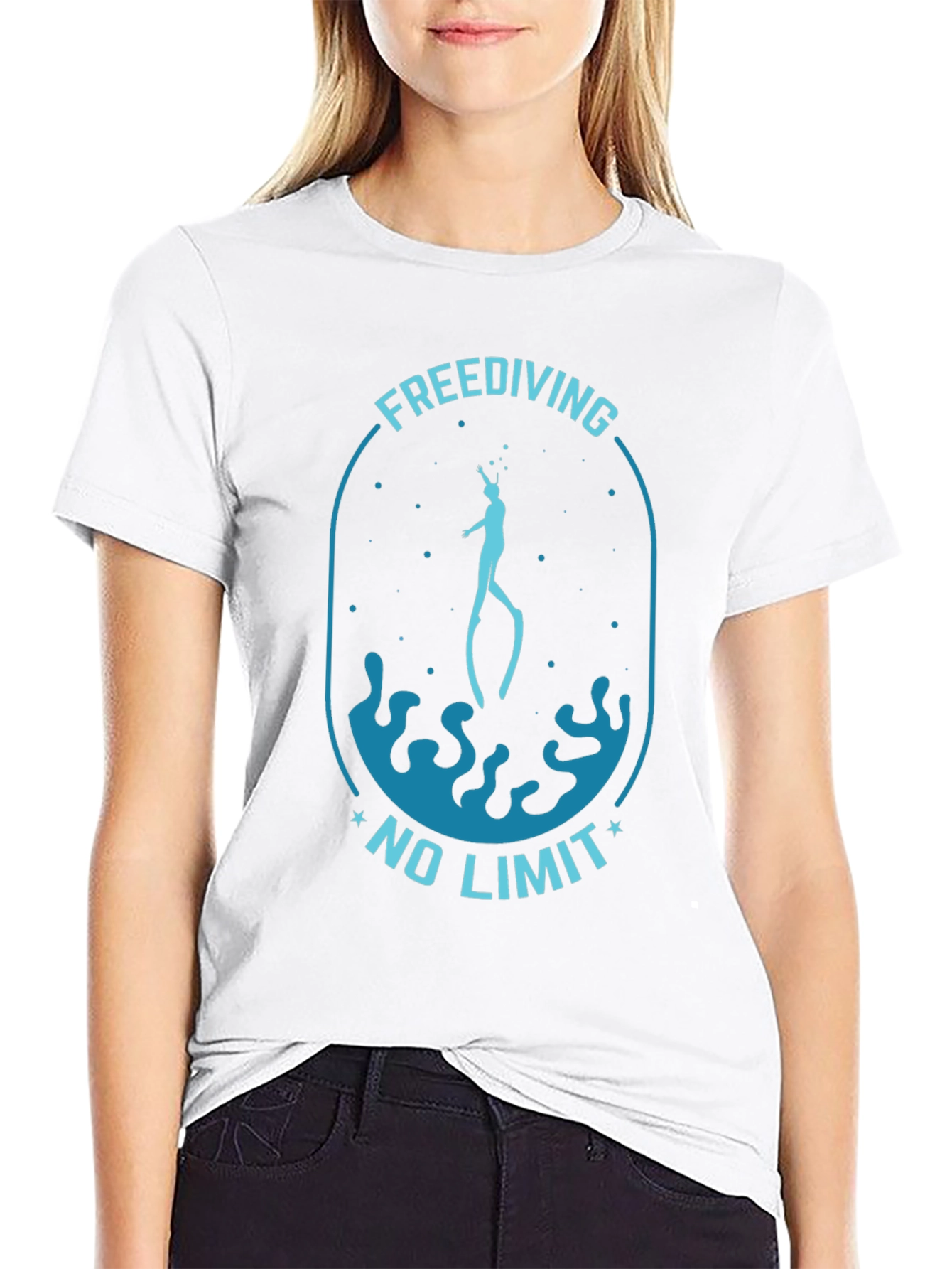 Freediving No Limit Black T-Shirt