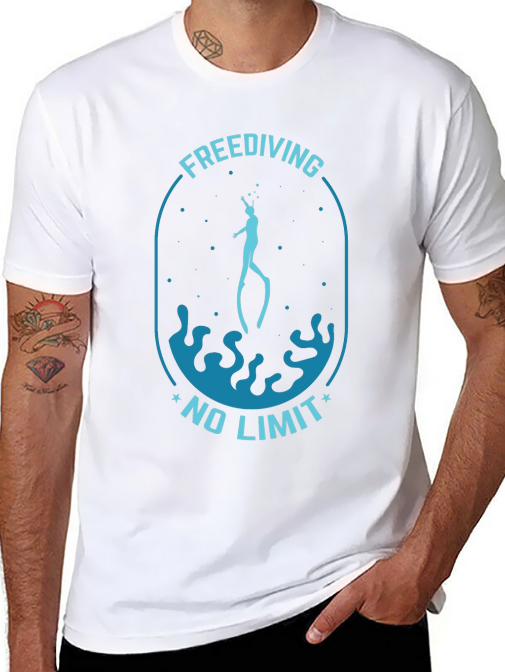 Freediving No Limit Black T-Shirt