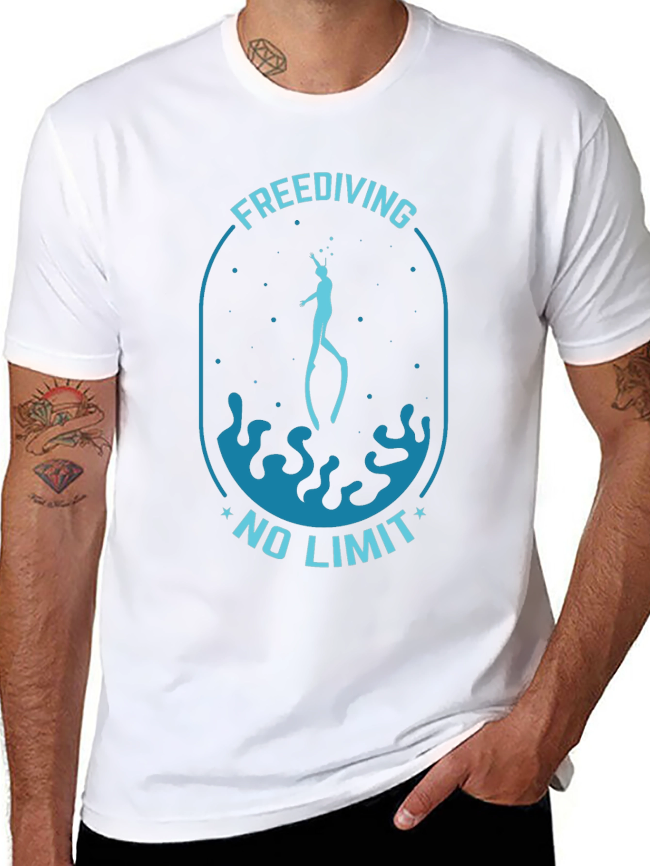 Freediving No Limit Black T-Shirt