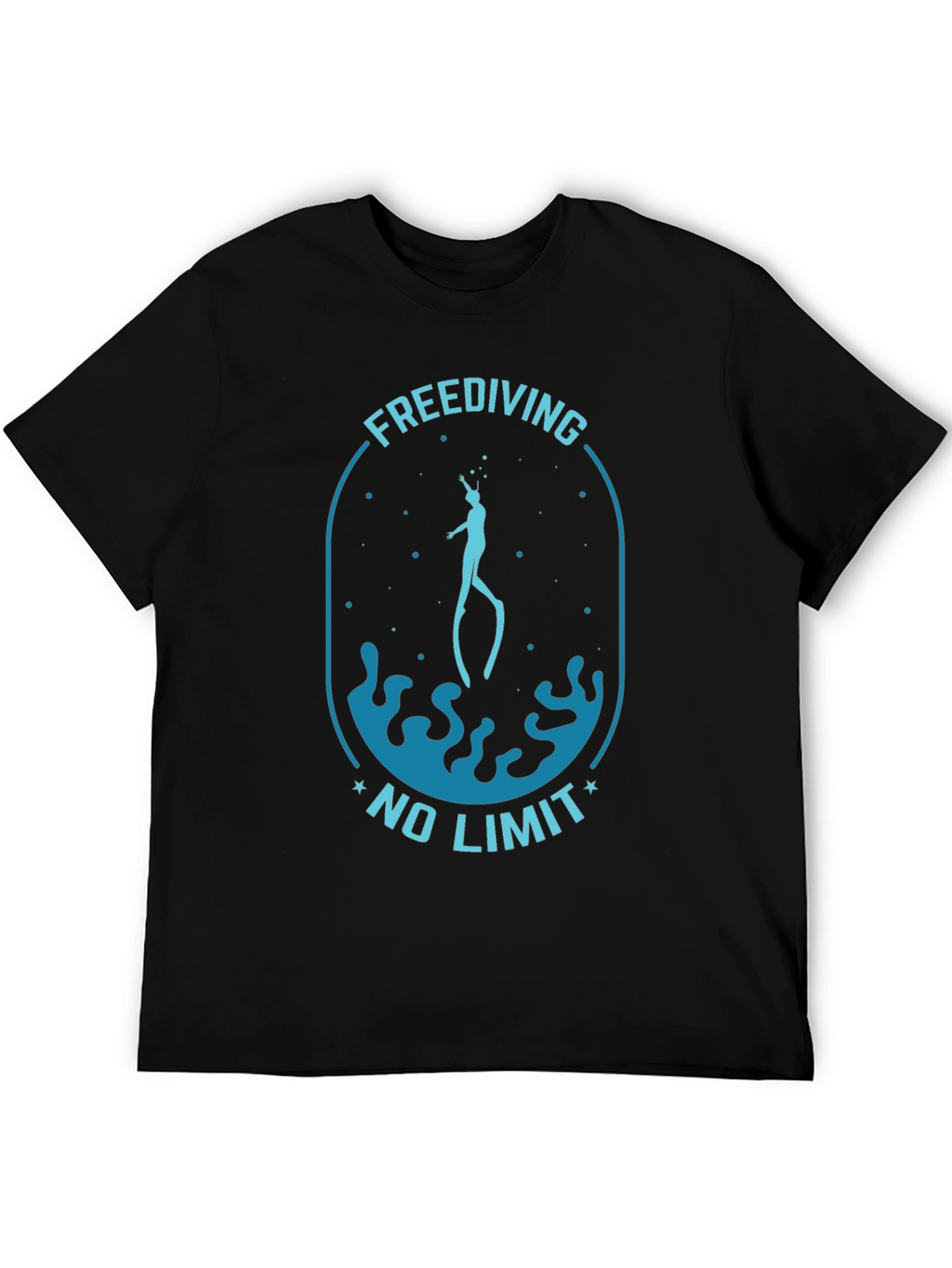 Freediving No Limit Black T-Shirt
