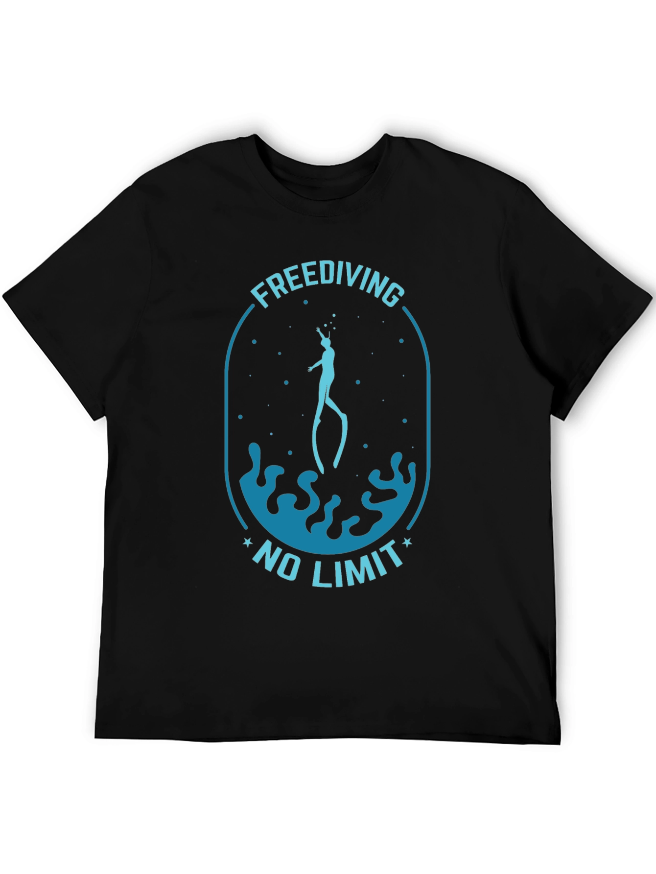 Freediving No Limit Black T-Shirt