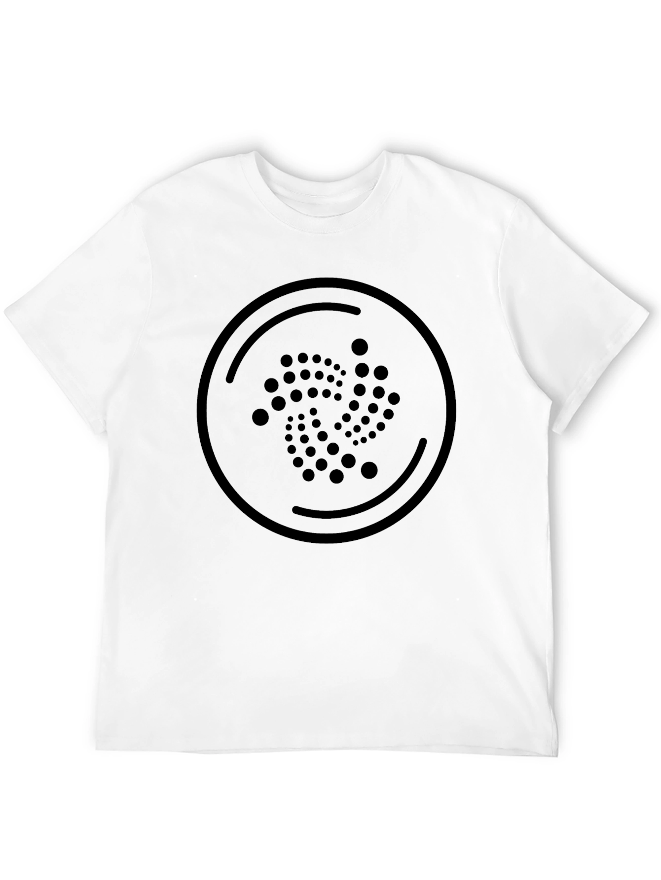 IOTA Crypto Black T-Shirt - Stylish Cryptocurrency Apparel