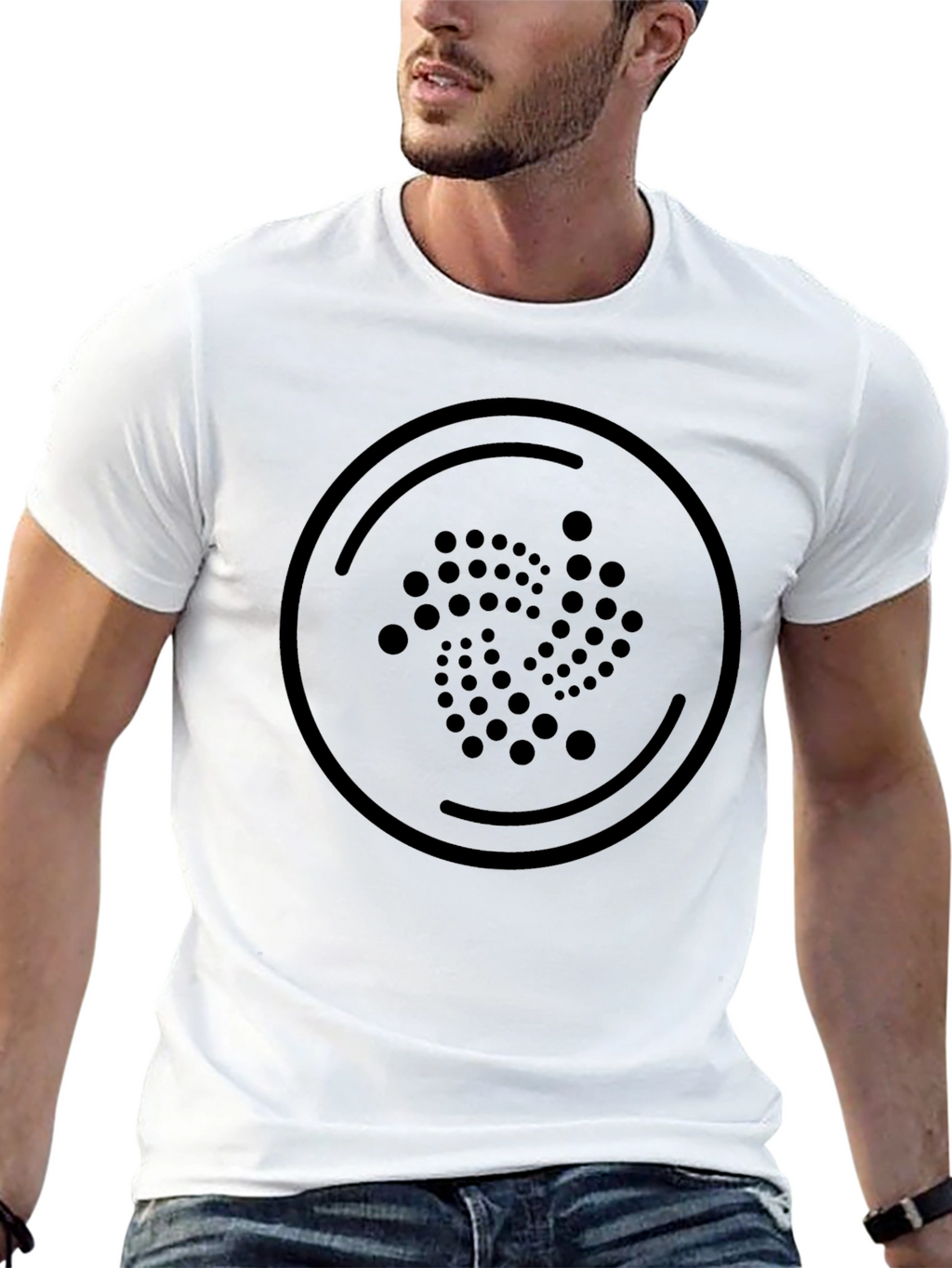 IOTA Crypto Black T-Shirt - Stylish Cryptocurrency Apparel