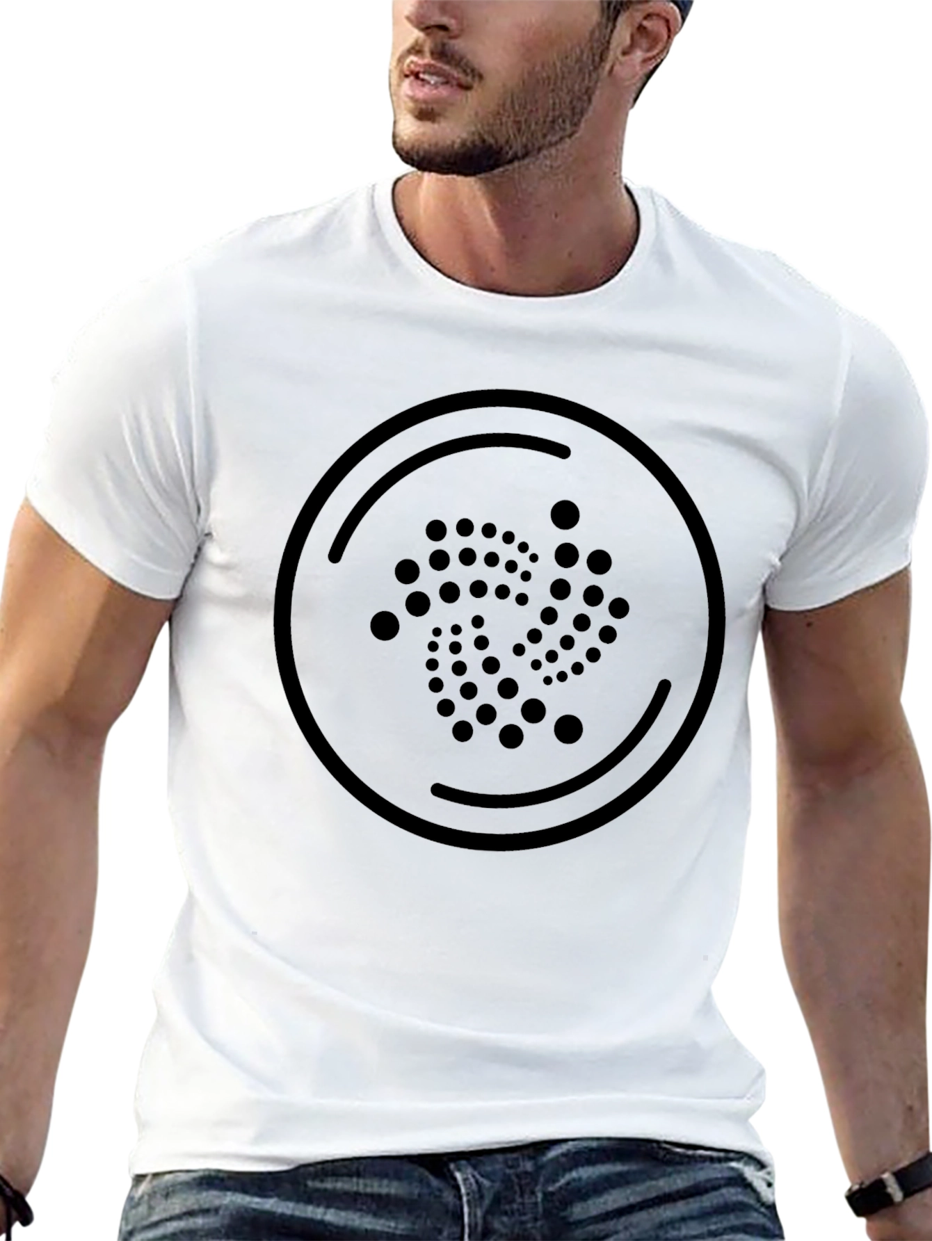 IOTA Crypto Black T-Shirt - Stylish Cryptocurrency Apparel
