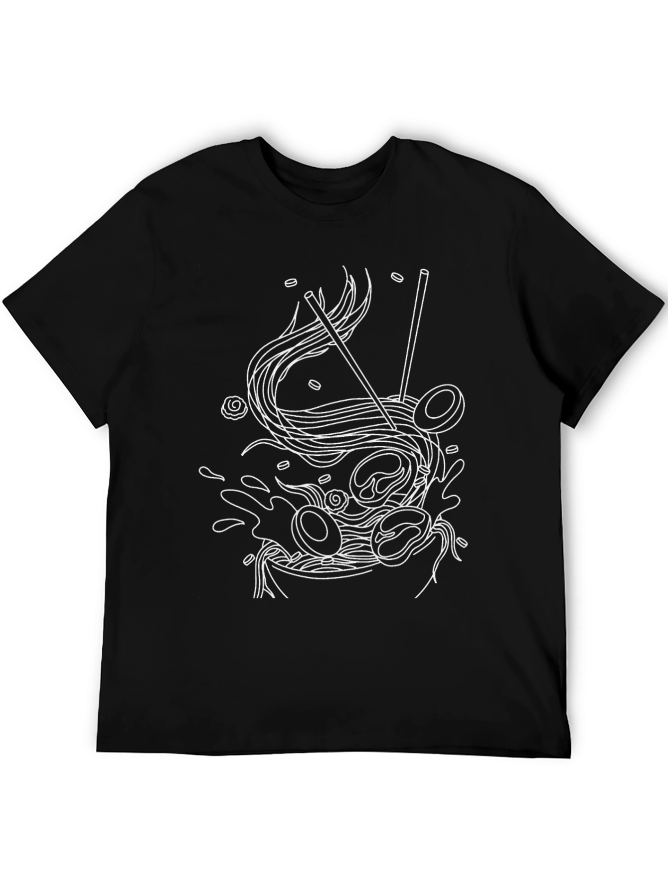 Ramen Graphic Tee - Minimalist Asian Food Design