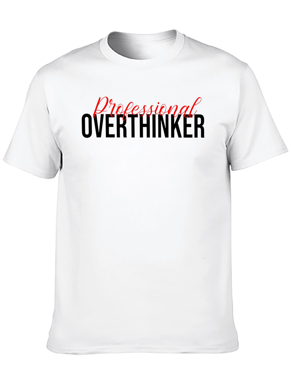 Professional Overthinker Graphic Tee - Black