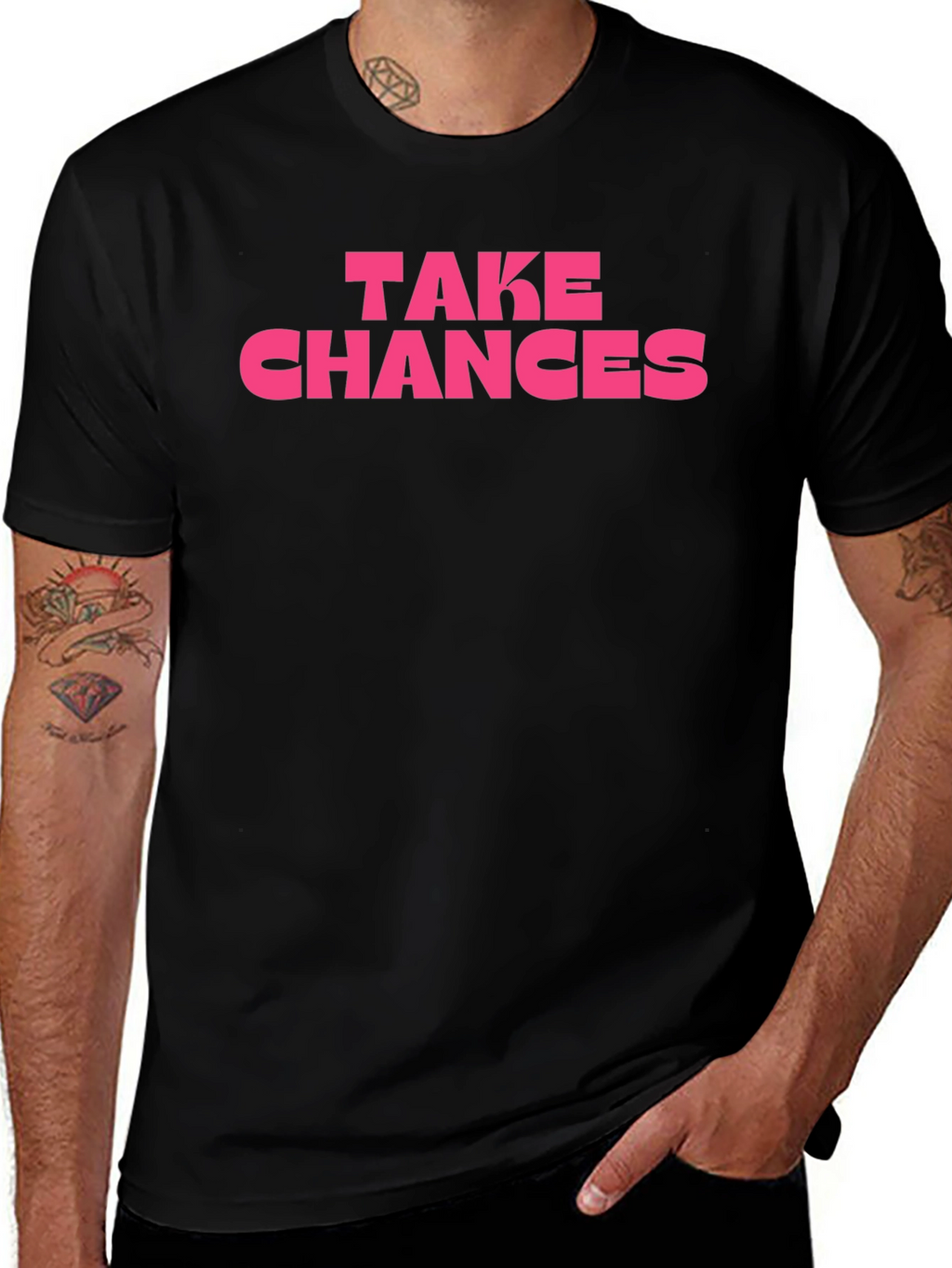 Take Chances Graphic Tee - Bold Statement Shirt