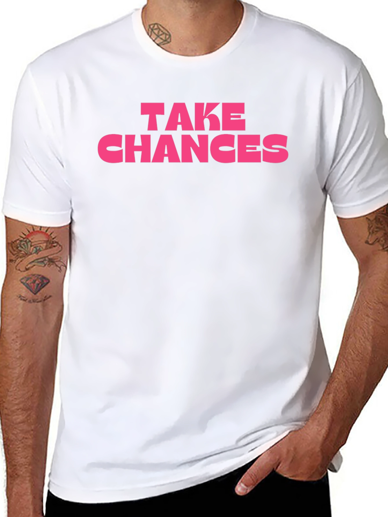 Take Chances Graphic Tee - Bold Statement Shirt