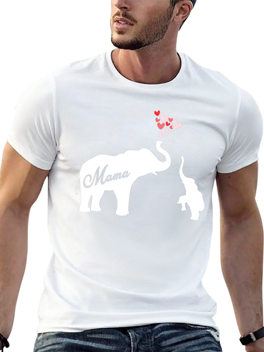 Mama Elephant Heart T-Shirt