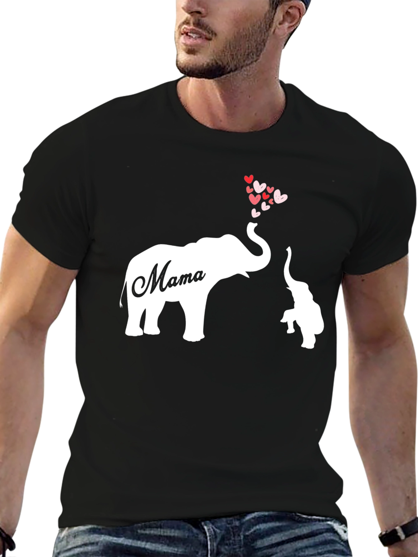 Mama Elephant Heart T-Shirt
