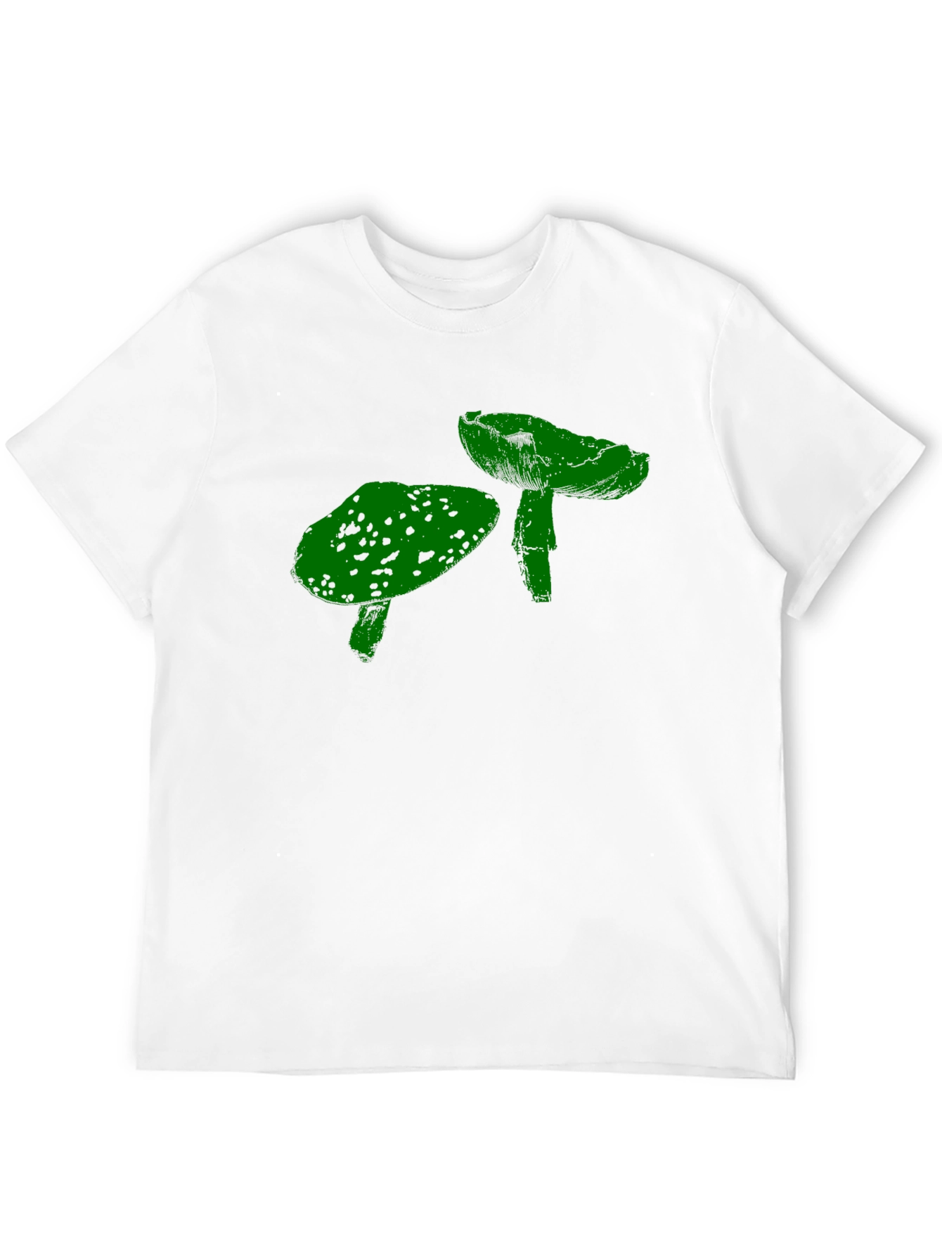 Funky Mushroom Graphic T-Shirt - Black