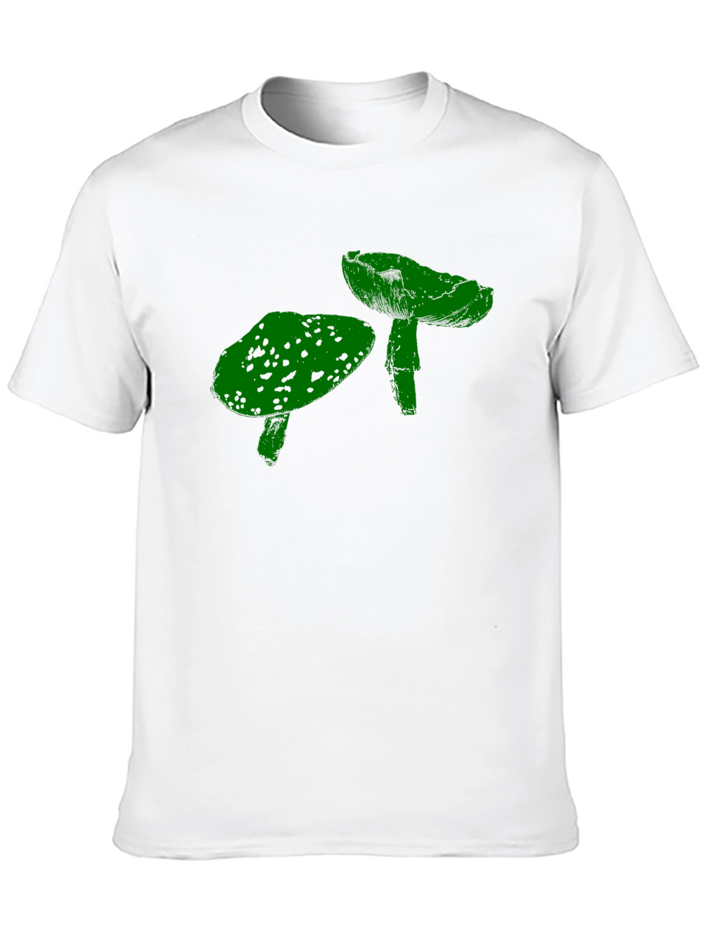 Funky Mushroom Graphic T-Shirt - Black
