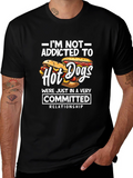 Hot Dog Lover T-Shirt - Committed Relationship Funny Tee