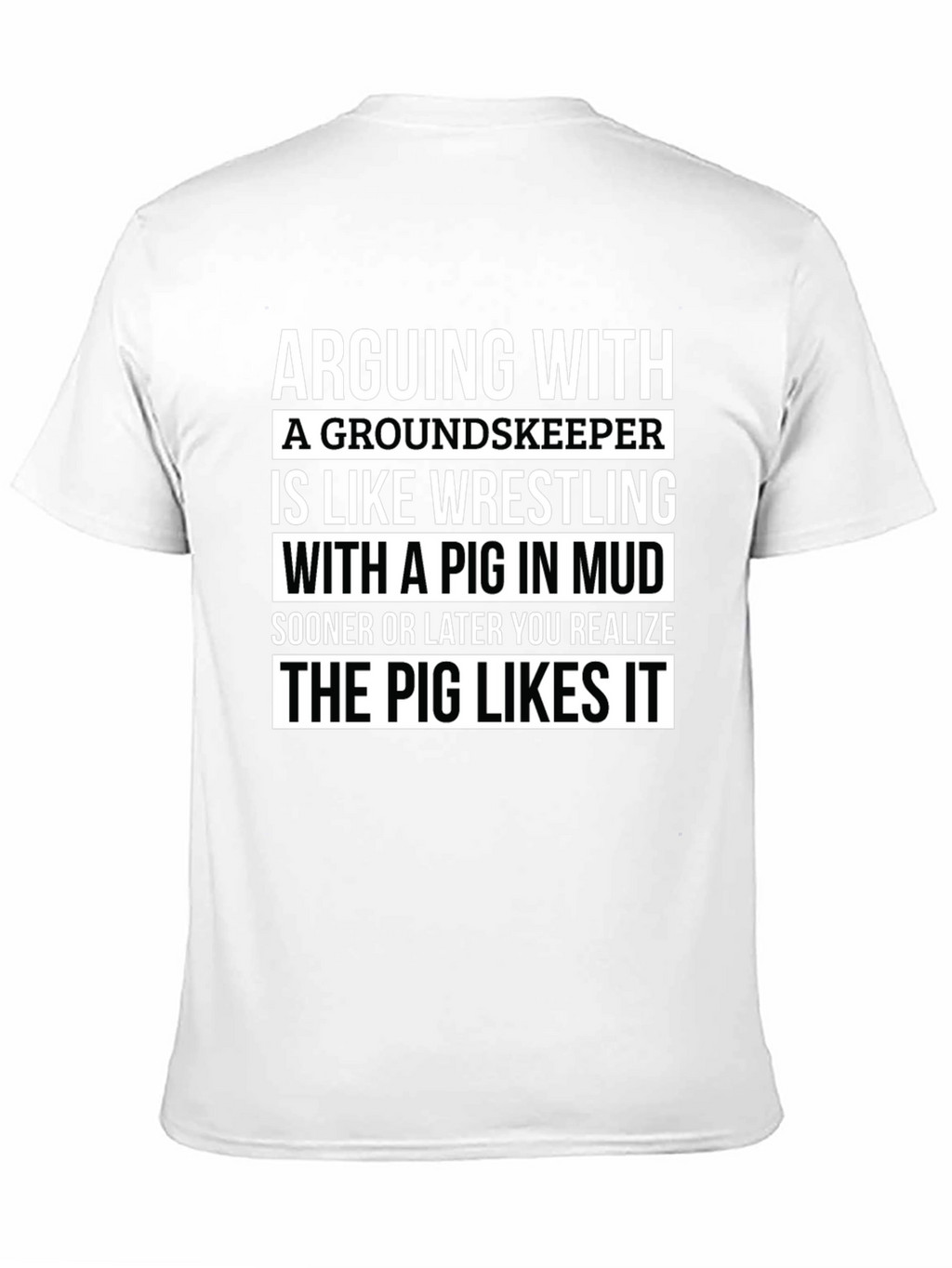 Funny Groundskeeper Pig Wrestling T-Shirt