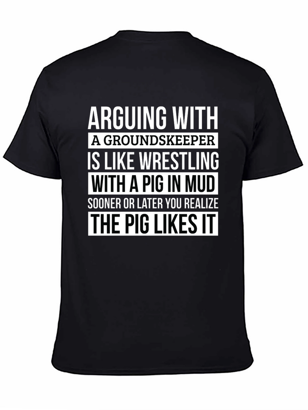 Funny Groundskeeper Pig Wrestling T-Shirt