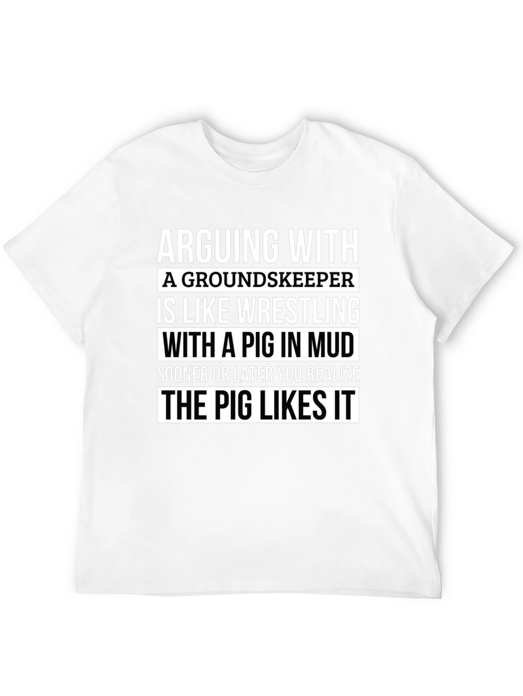 Funny Groundskeeper Pig Wrestling T-Shirt