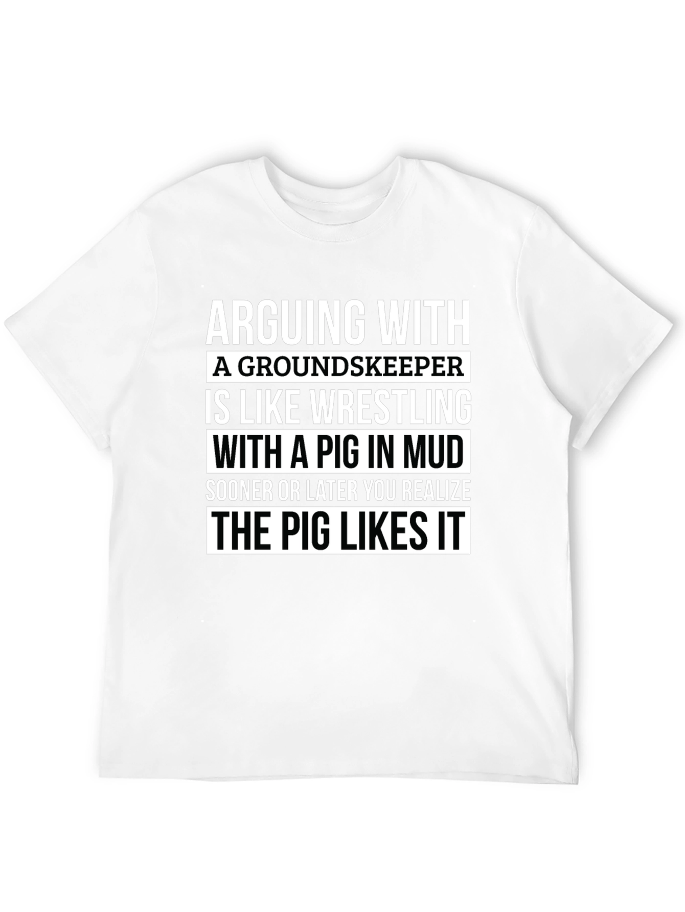 Funny Groundskeeper Pig Wrestling T-Shirt