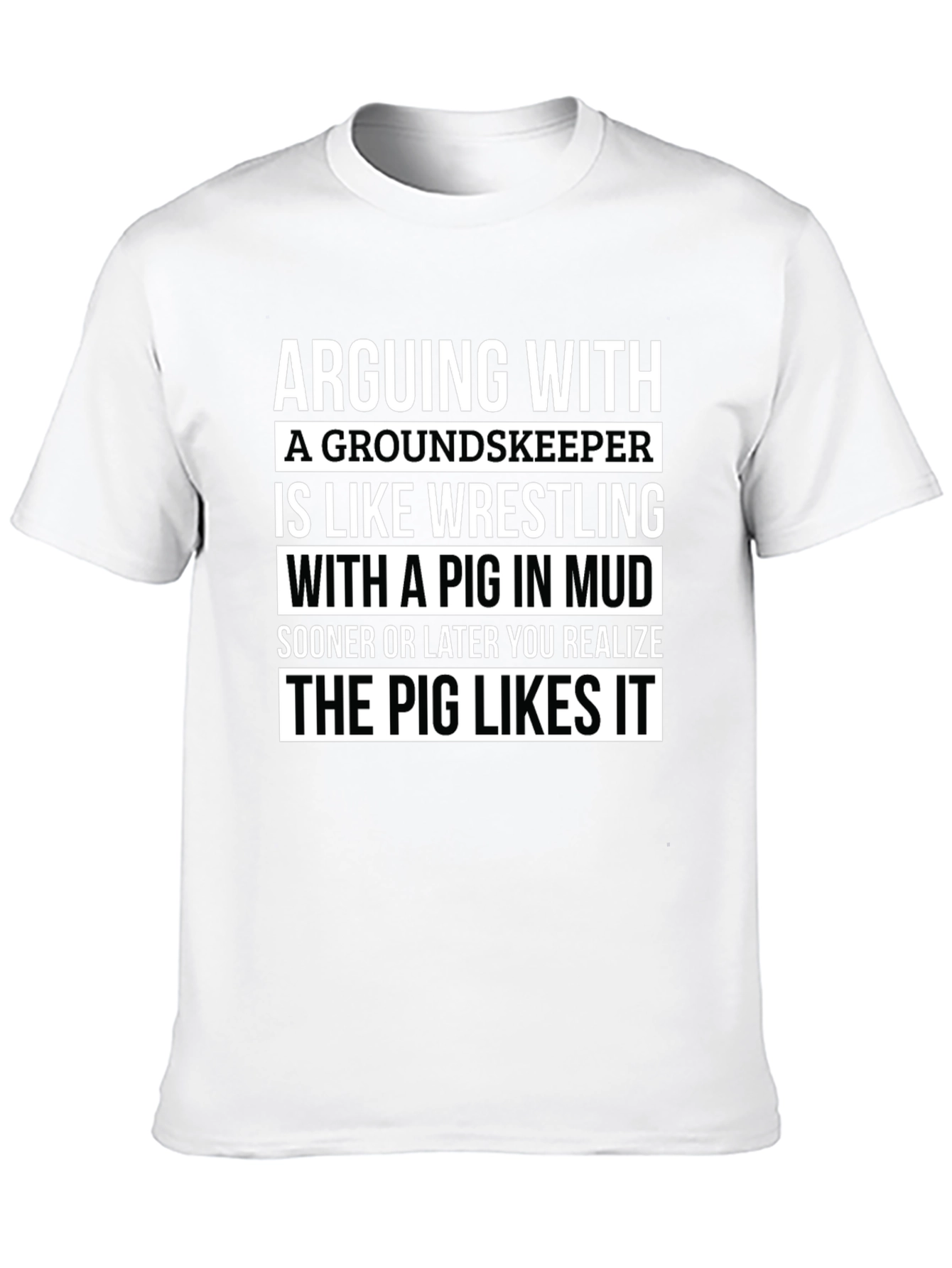 Funny Groundskeeper Pig Wrestling T-Shirt