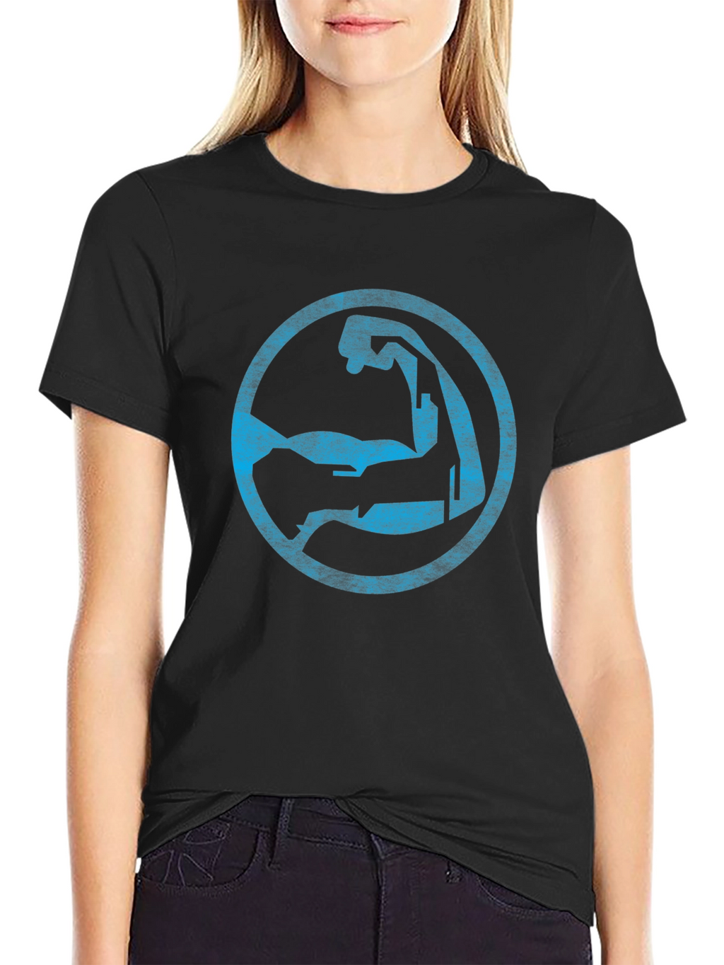 Robotic Arm Graphic Tee - Cool Sci-Fi Design
