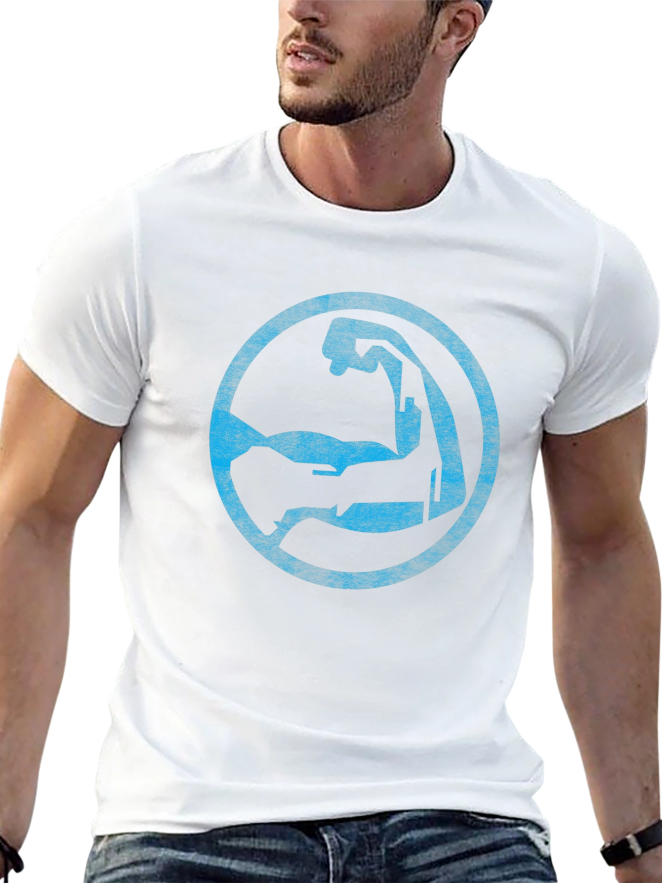 Robotic Arm Graphic Tee - Cool Sci-Fi Design