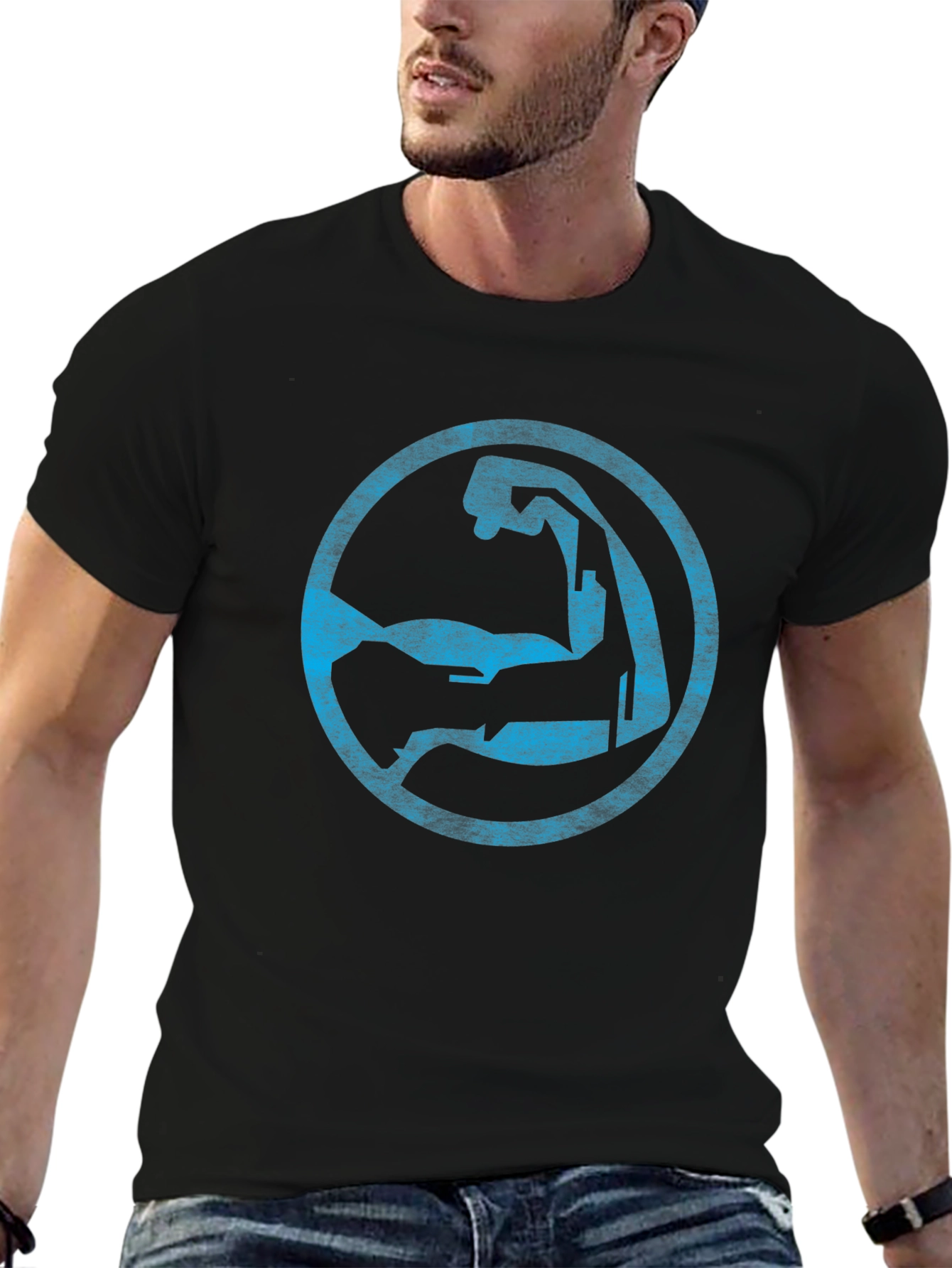 Robotic Arm Graphic Tee - Cool Sci-Fi Design