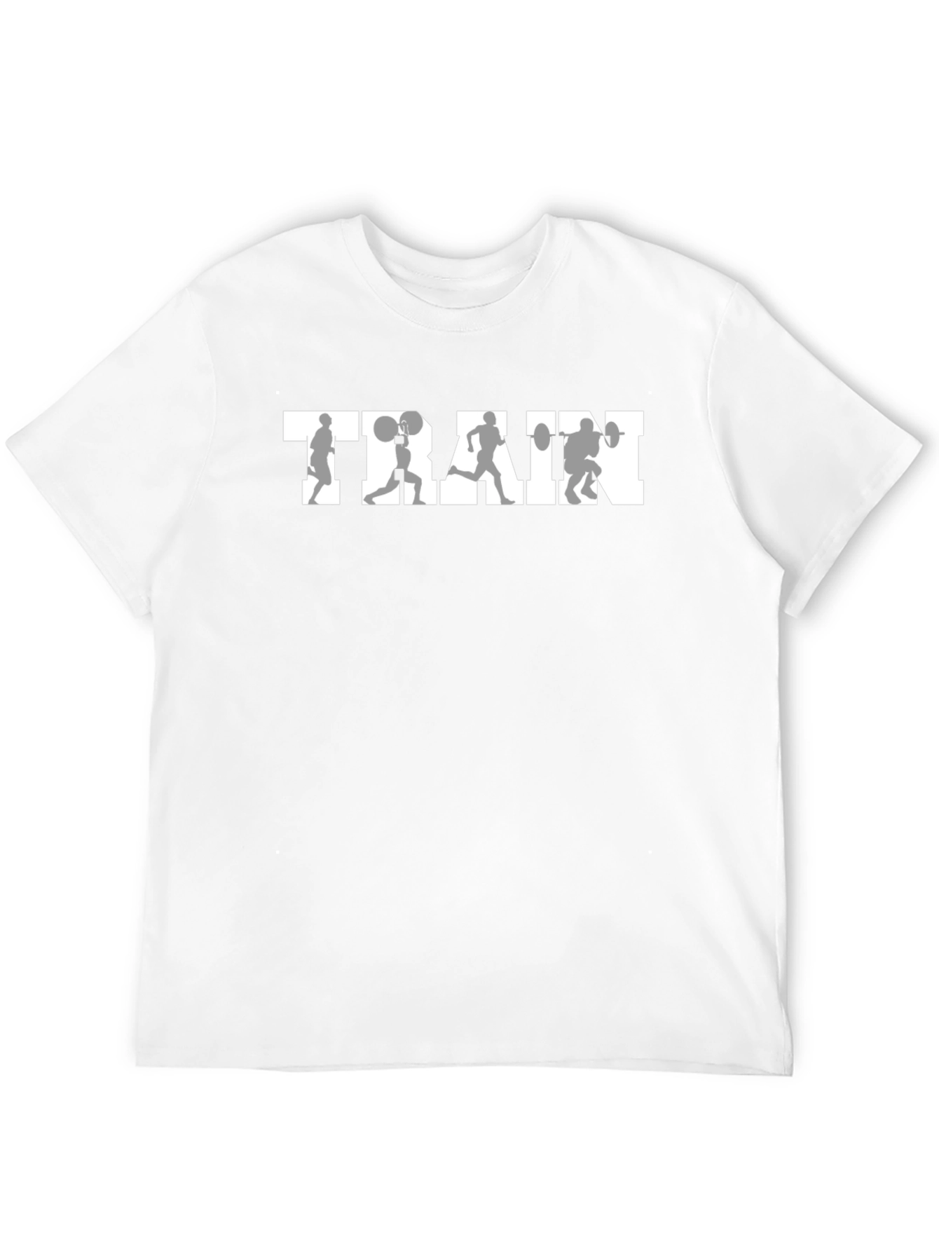Mens Black TRAIN Graphic T-Shirt - Workout Apparel