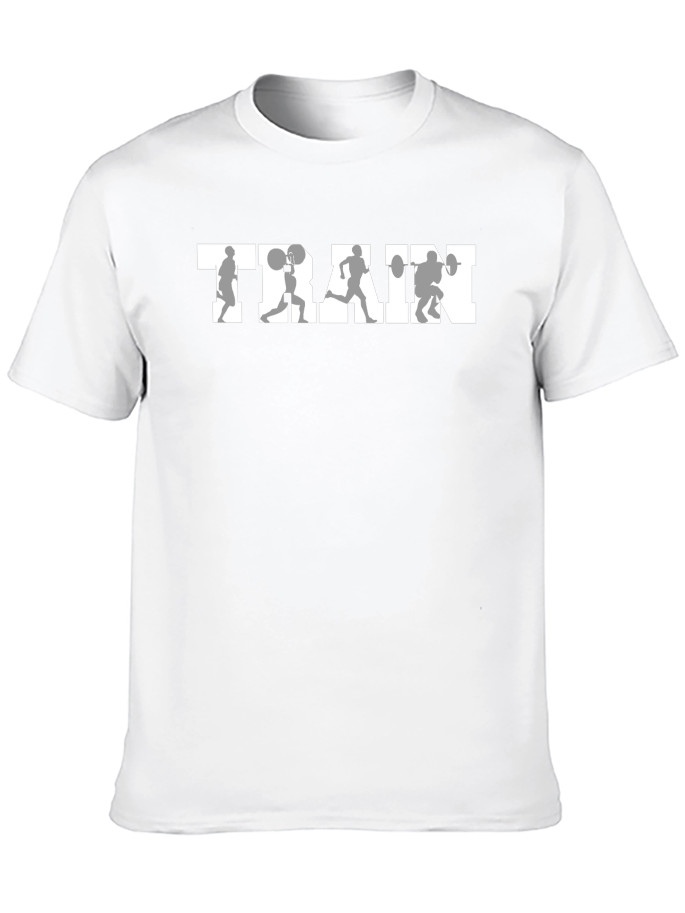 Mens Black TRAIN Graphic T-Shirt - Workout Apparel