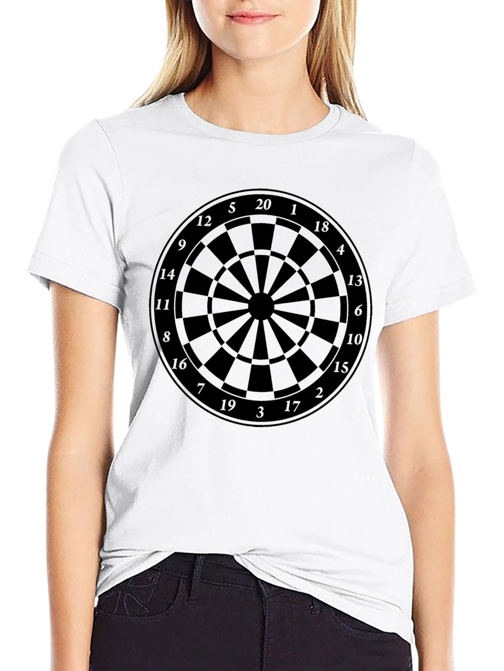Dartboard Graphic T-Shirt - Classic Target Design