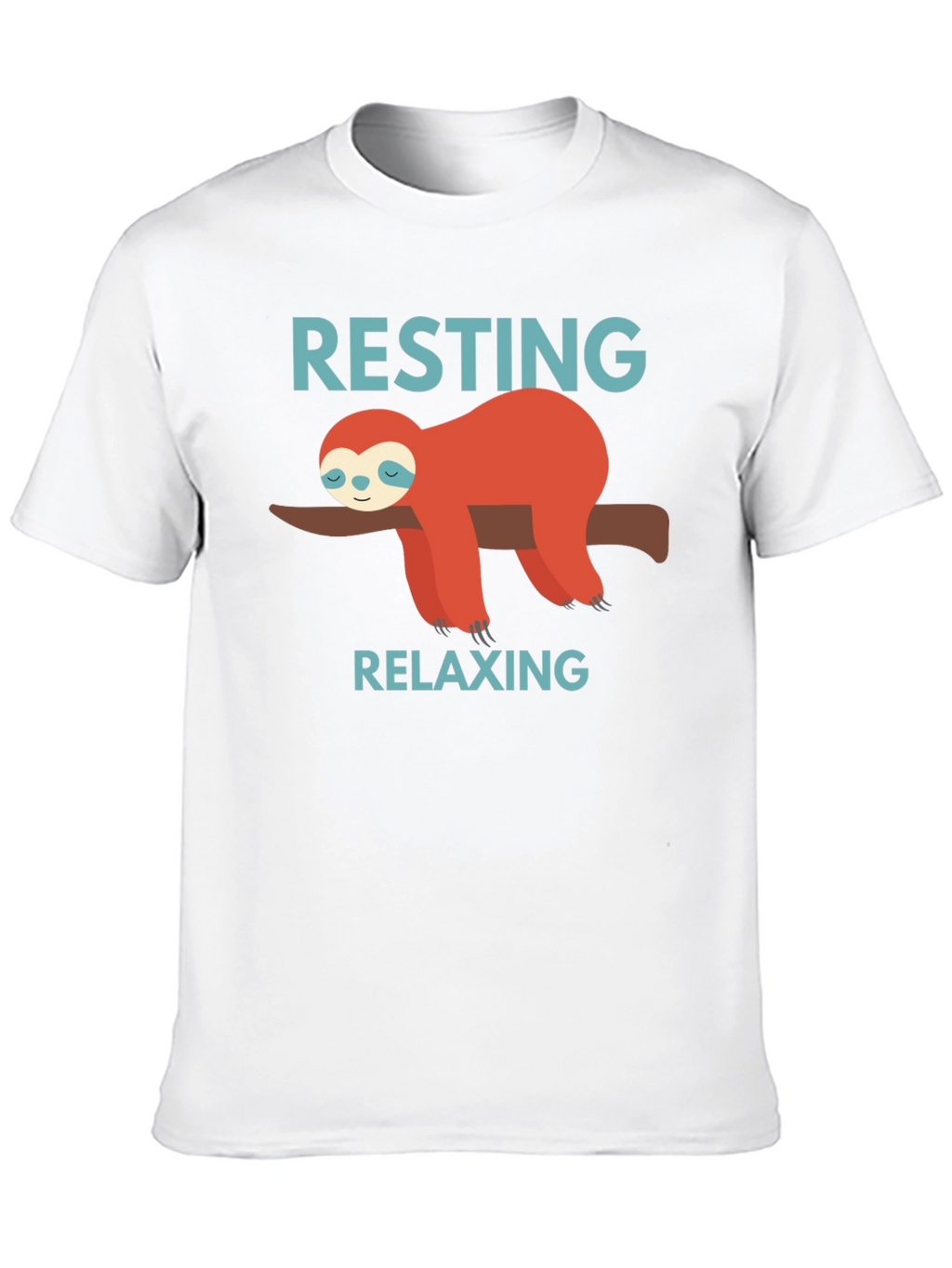 Resting Relaxing Sloth Graphic T-Shirt