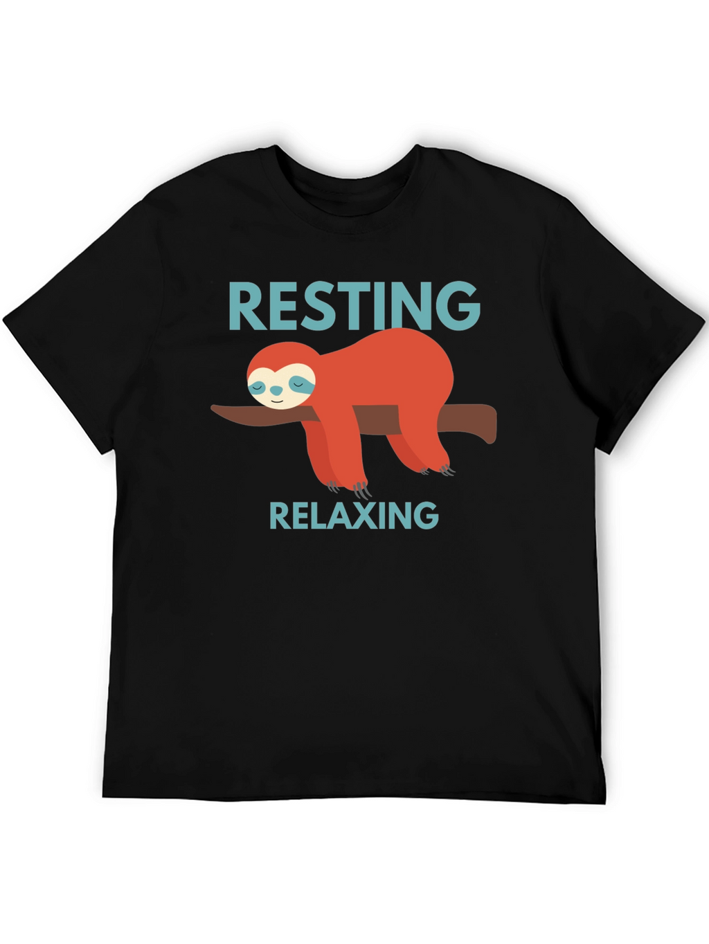 Resting Relaxing Sloth Graphic T-Shirt