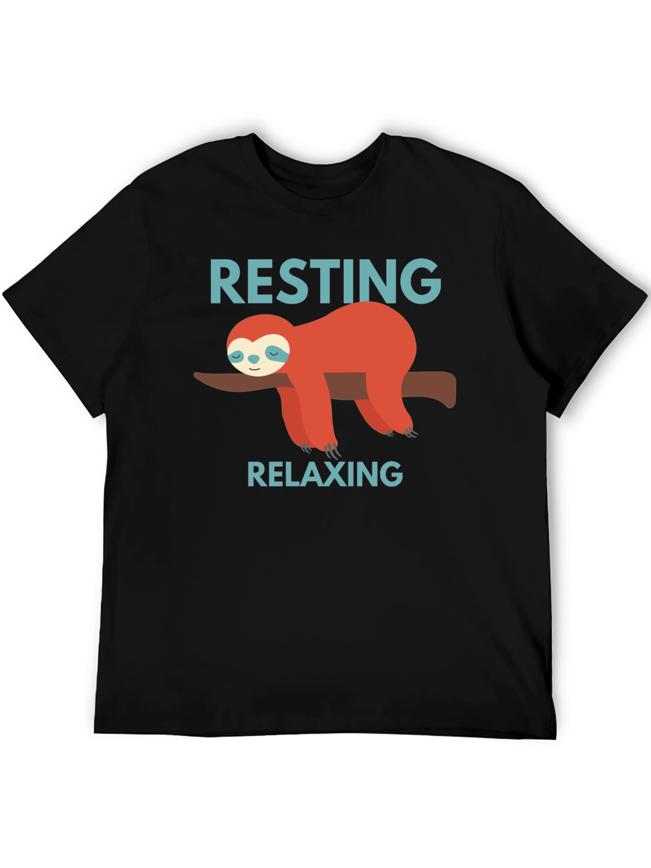 Resting Relaxing Sloth Graphic T-Shirt