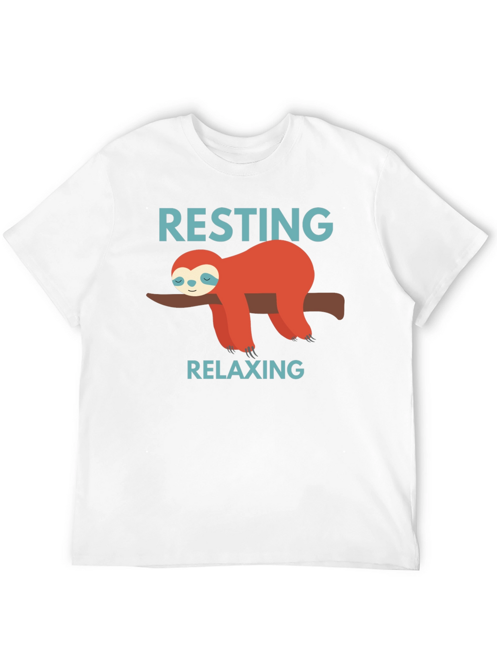 Resting Relaxing Sloth Graphic T-Shirt