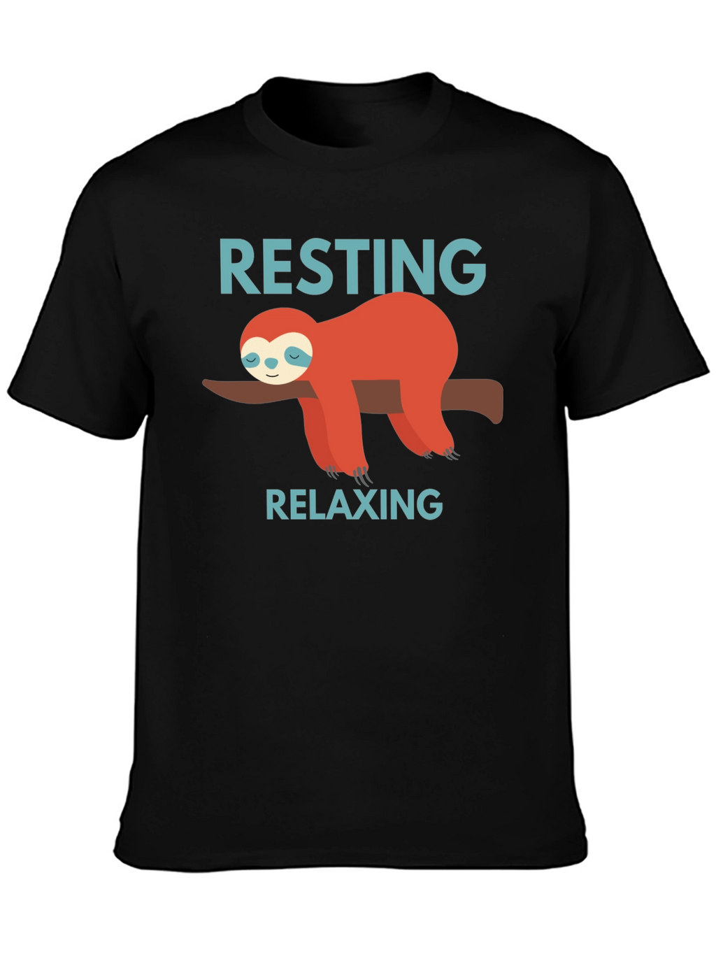 Resting Relaxing Sloth Graphic T-Shirt