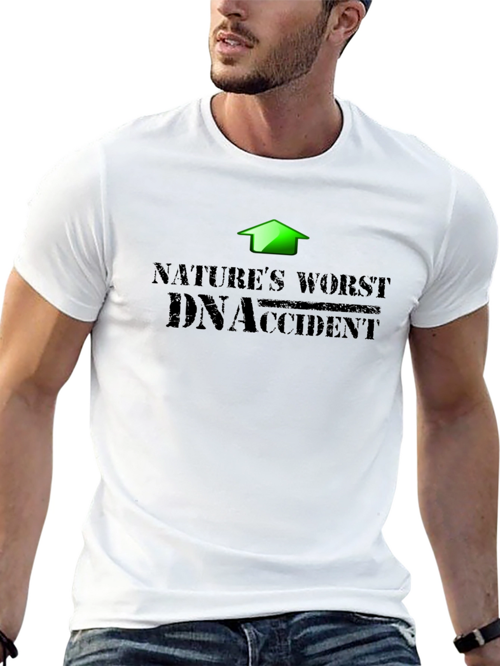 Natures Worst DNA Accident Black T-Shirt