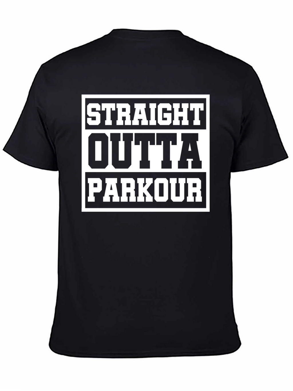 Straight Outta Parkour T-Shirt - Black