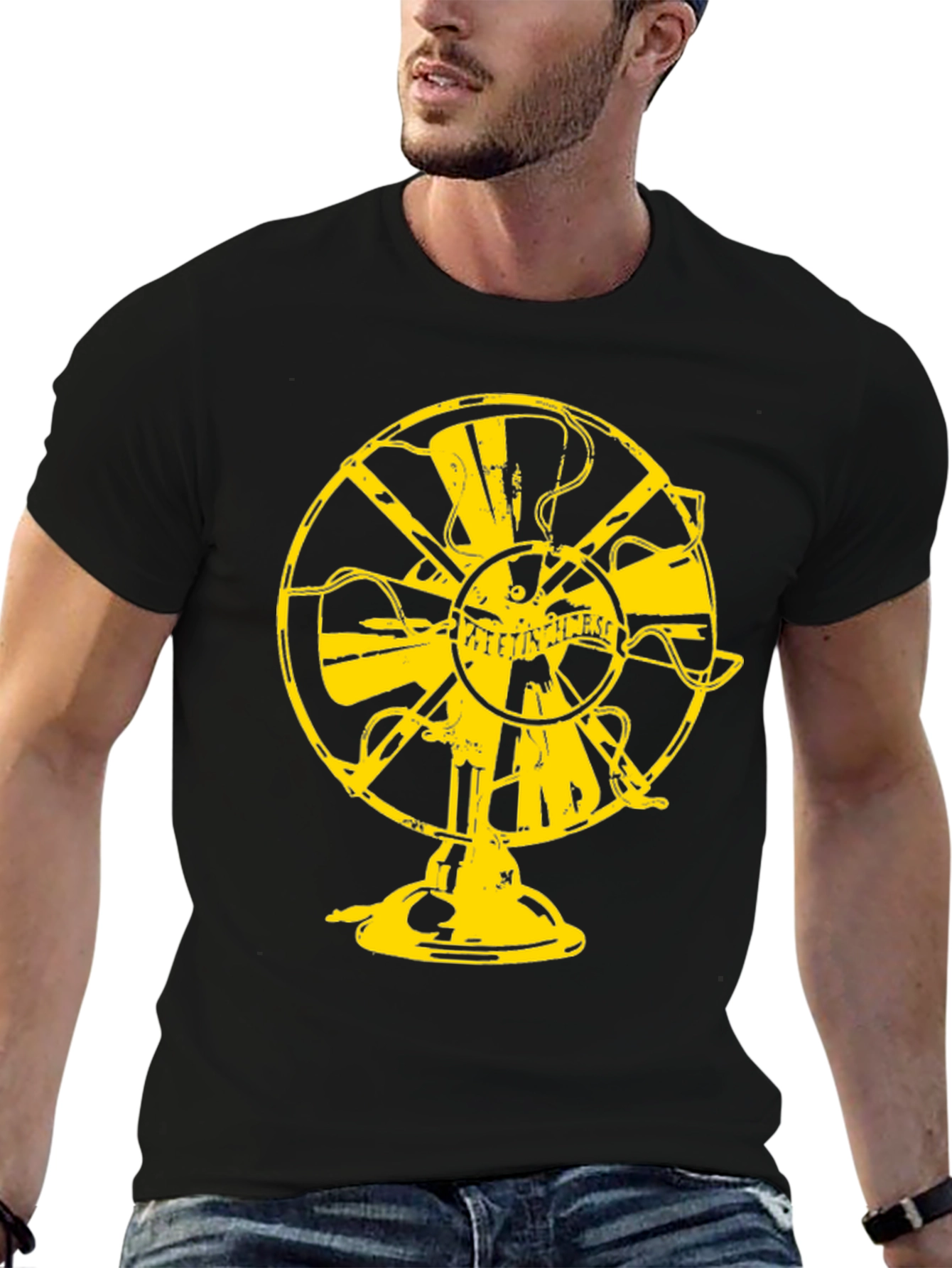 Vintage Fan Graphic T-Shirt - Retro Style