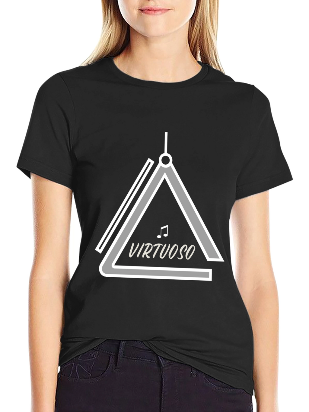 Virtuoso Music Lover T-Shirt - Triangle Musical Instrument Design