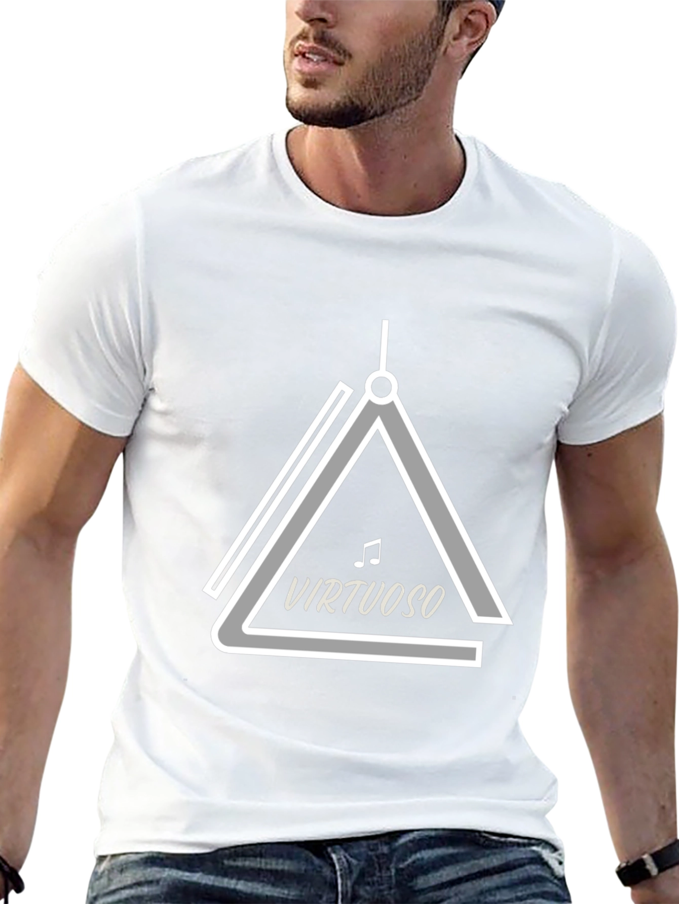 Virtuoso Music Lover T-Shirt - Triangle Musical Instrument Design