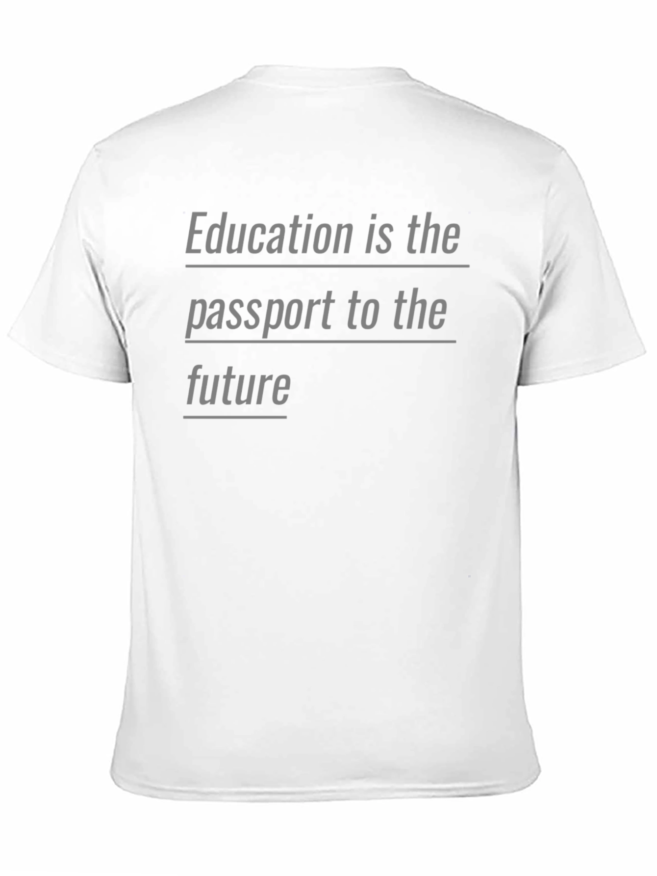 Education is the Passport to the Future T-Shirt