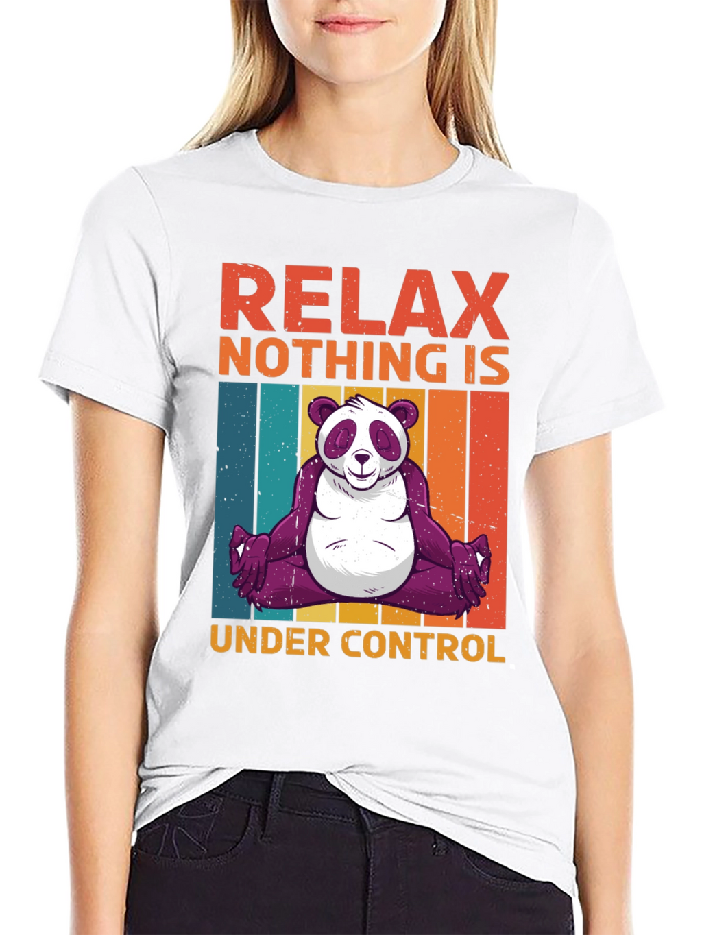 Relax Panda Graphic T-Shirt