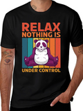Relax Panda Graphic T-Shirt