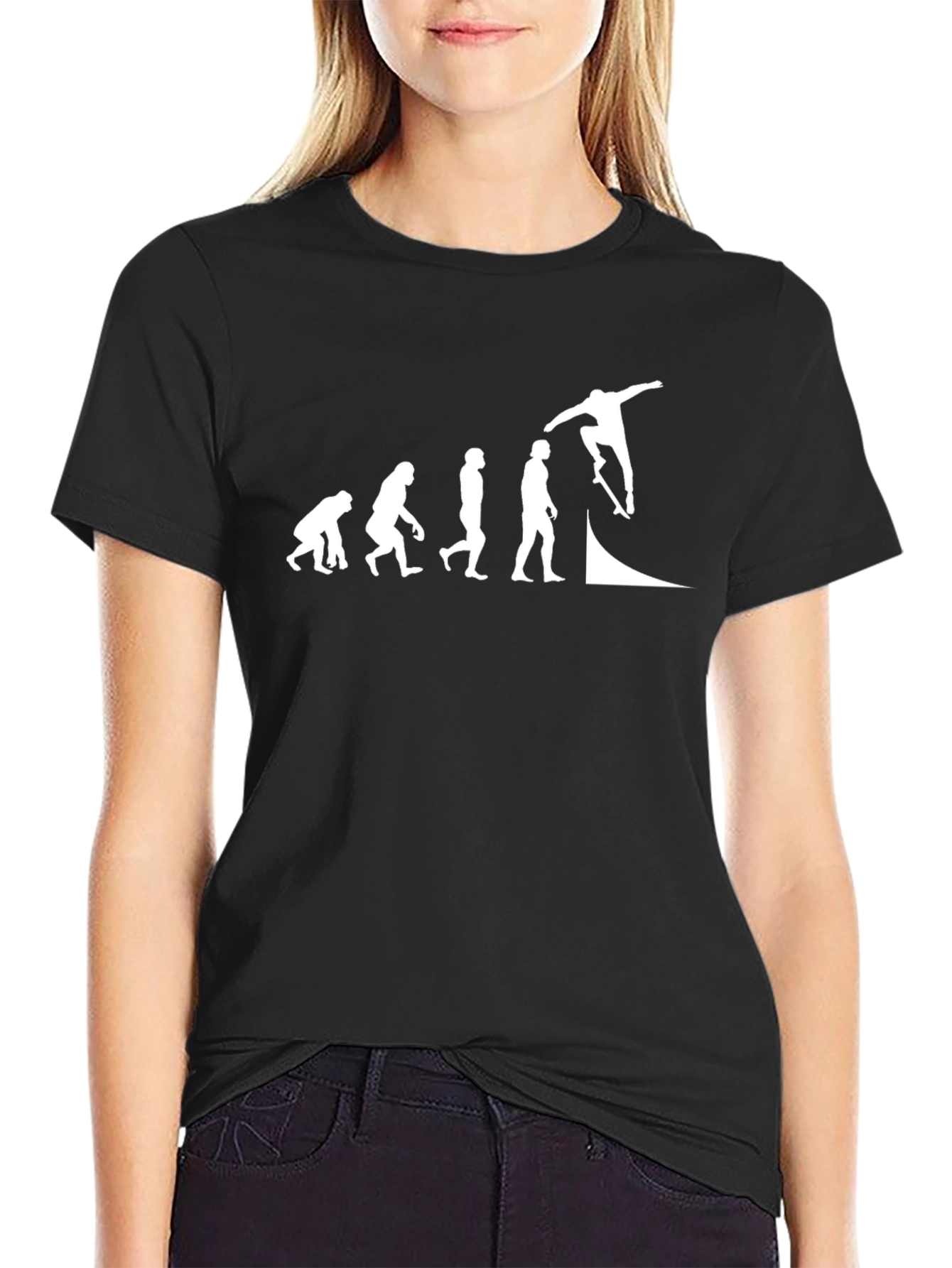 Skate Evolution T-Shirt - Funny Graphic Tee
