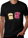 Funny Bread Before & After Makeup Black T-Shirt