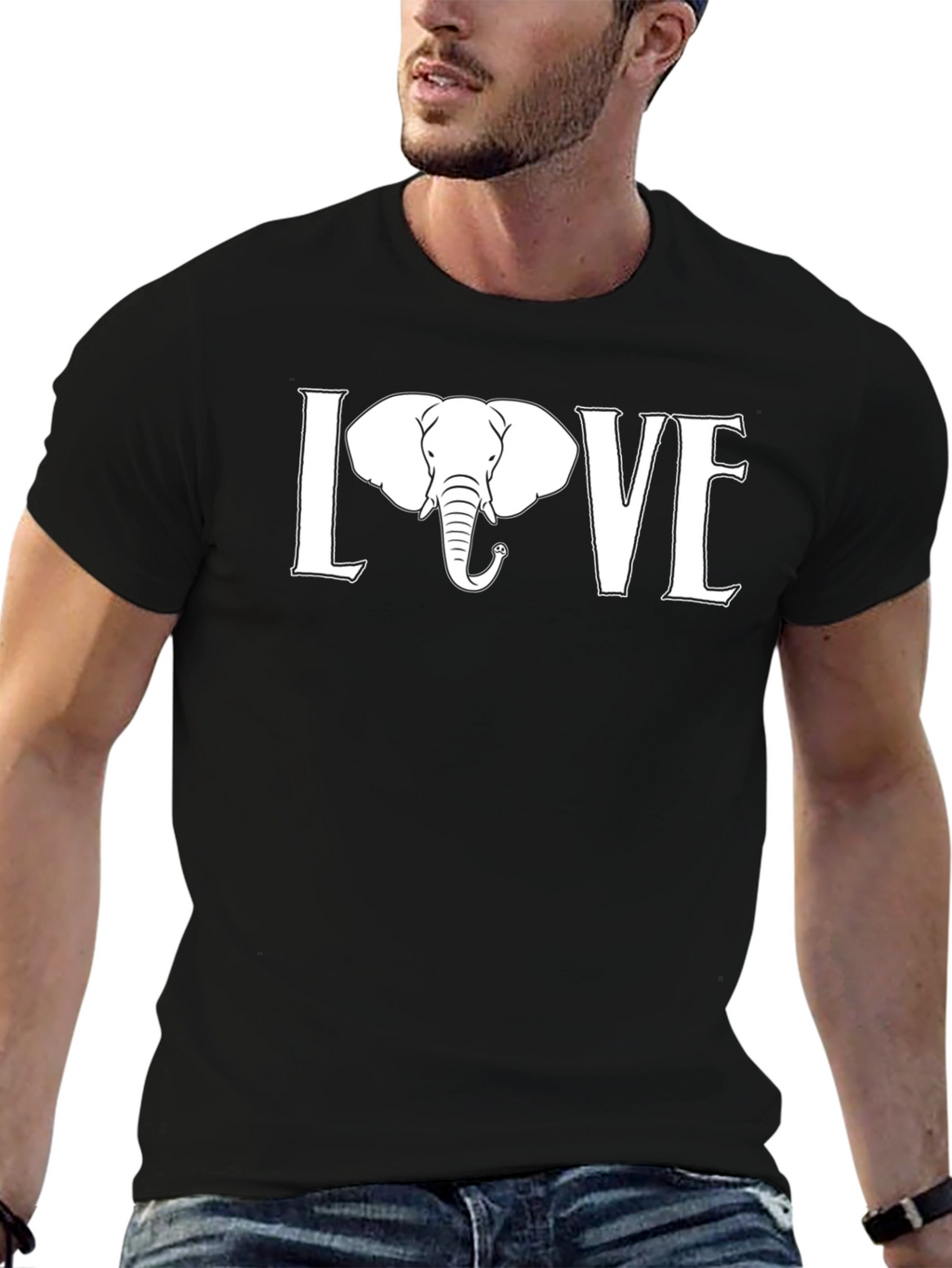 Elephant LOVE Graphic T-Shirt
