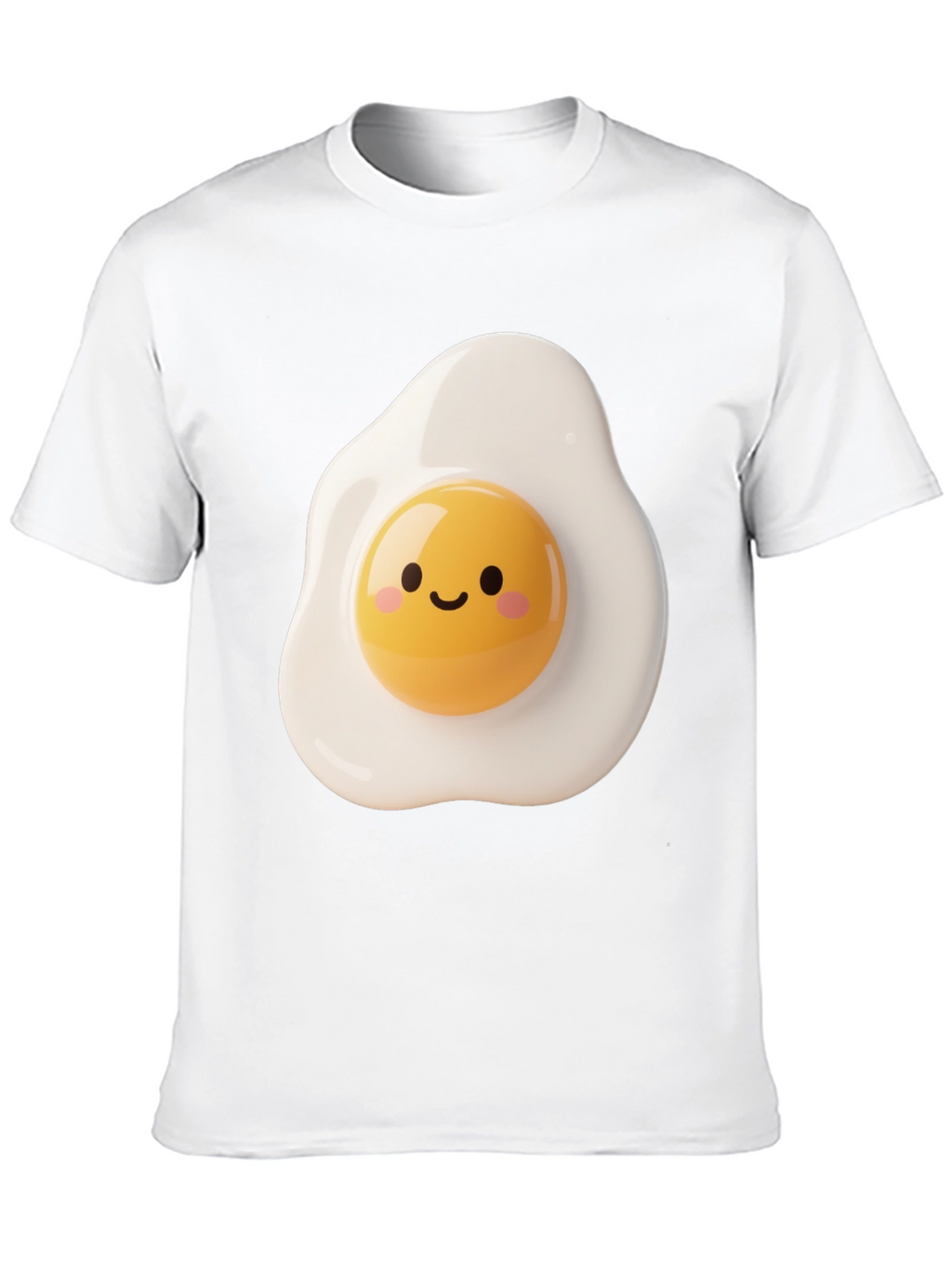 Cute Fried Egg Graphic Tee - Black Unisex T-Shirt