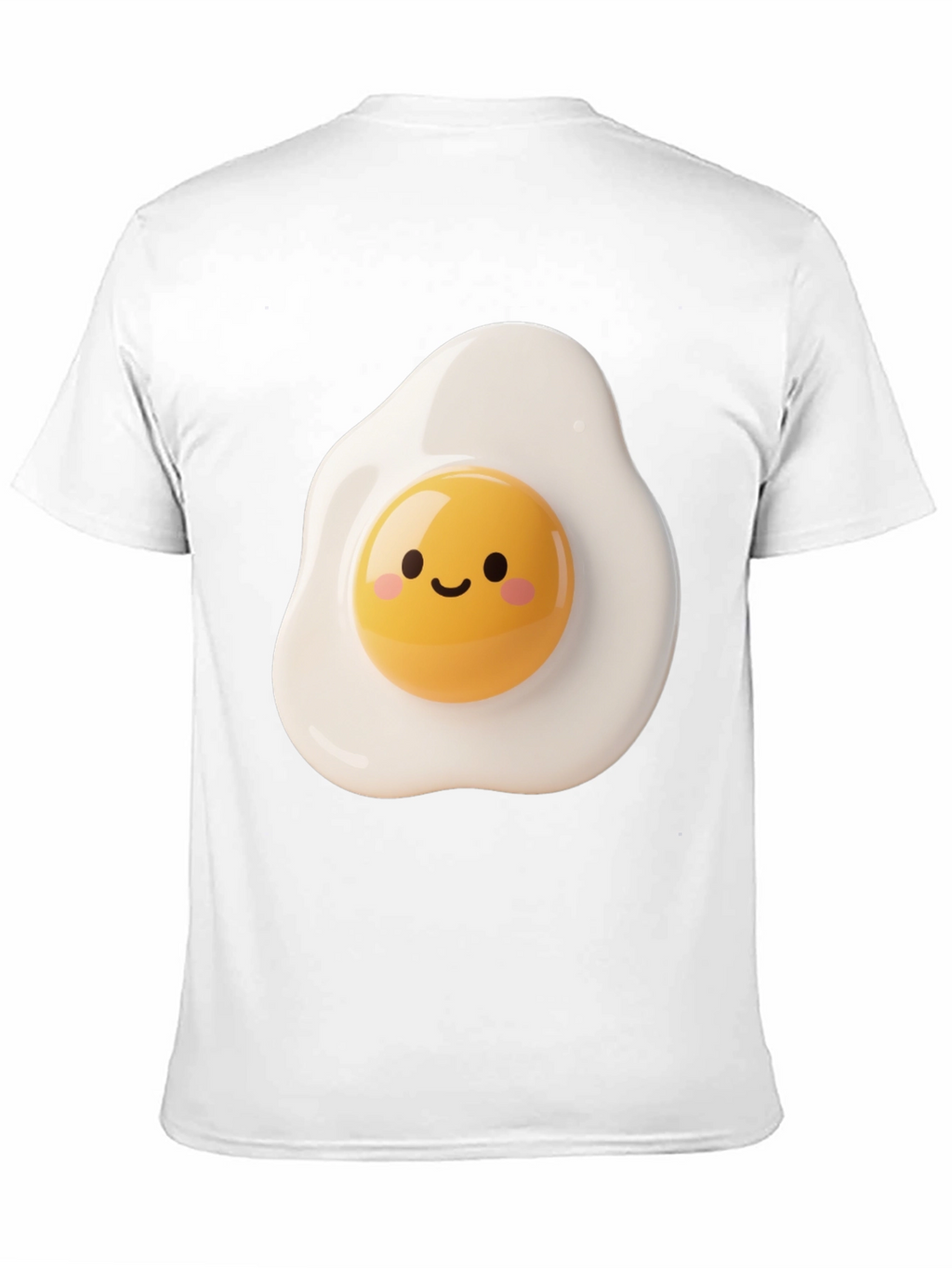 Cute Fried Egg Graphic Tee - Black Unisex T-Shirt