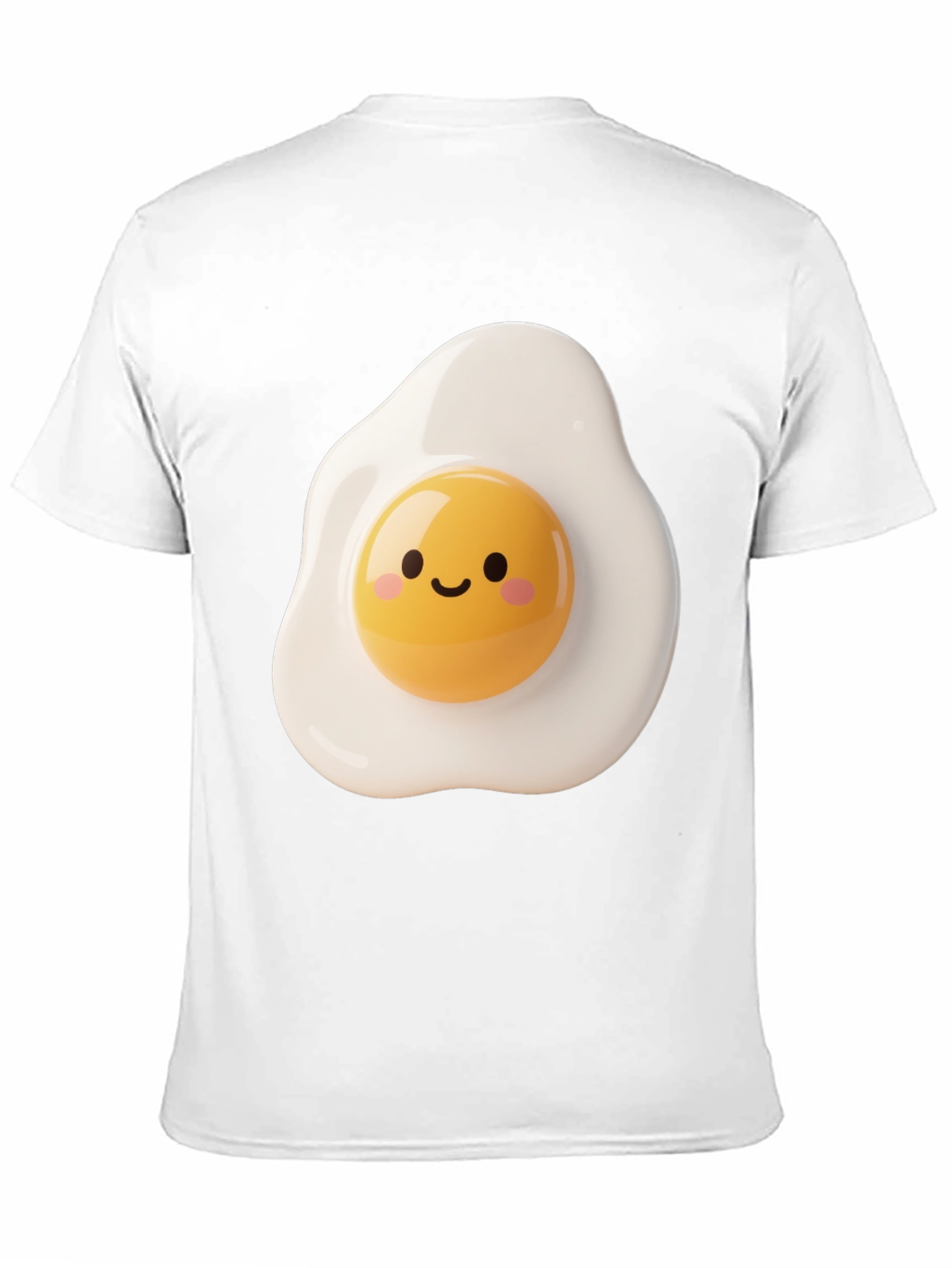 Cute Fried Egg Graphic Tee - Black Unisex T-Shirt