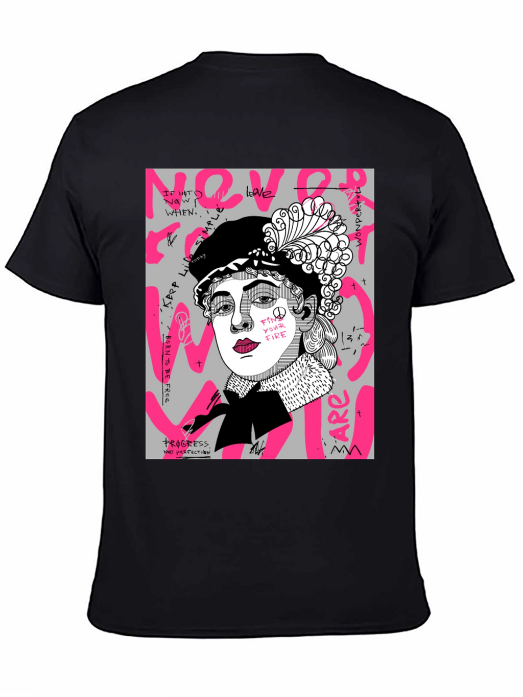 Never Woman T-Shirt Graphic Print Tee