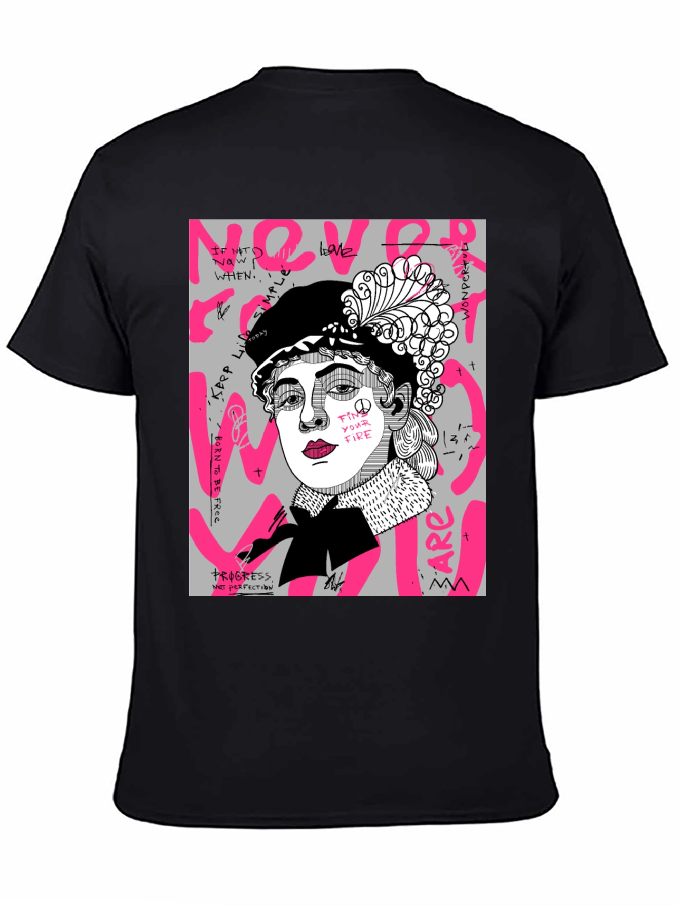 Never Woman T-Shirt Graphic Print Tee